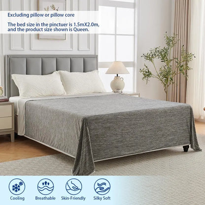 Summer Cooling Blanket, Lightweight Cool Blanket, Room Decor, Breathable Comfortable Cooling Comforter, Room Accessories, Soft Throw Blanket for Home & Office Bedding, Gift for Summer
